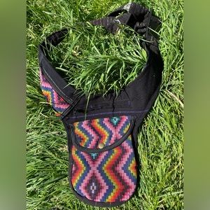 Aztec Sling Bag Boho Woven bag,Hippie Bohemian Style Baja Crossbody bag